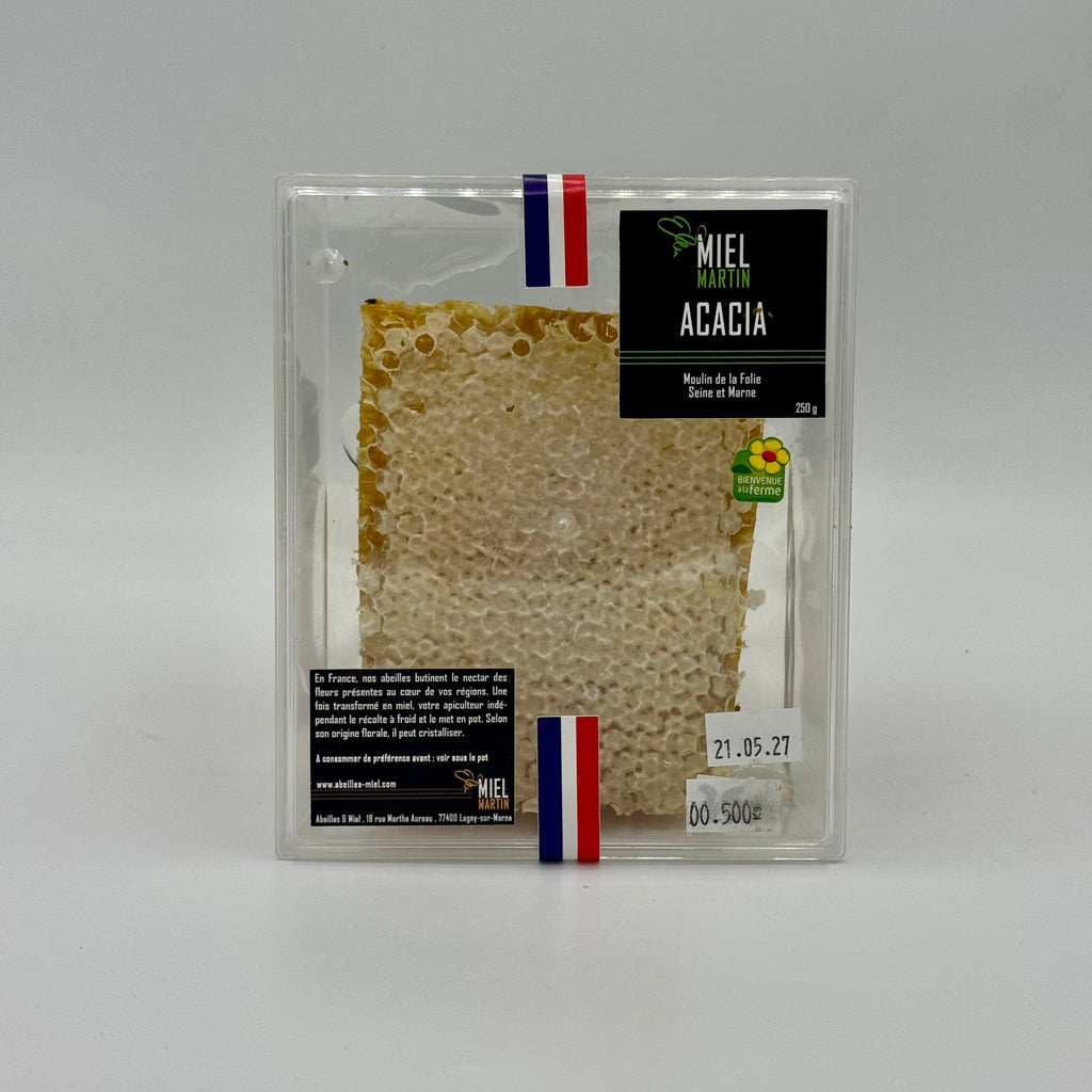 Miel d'Acacia en rayon 500g