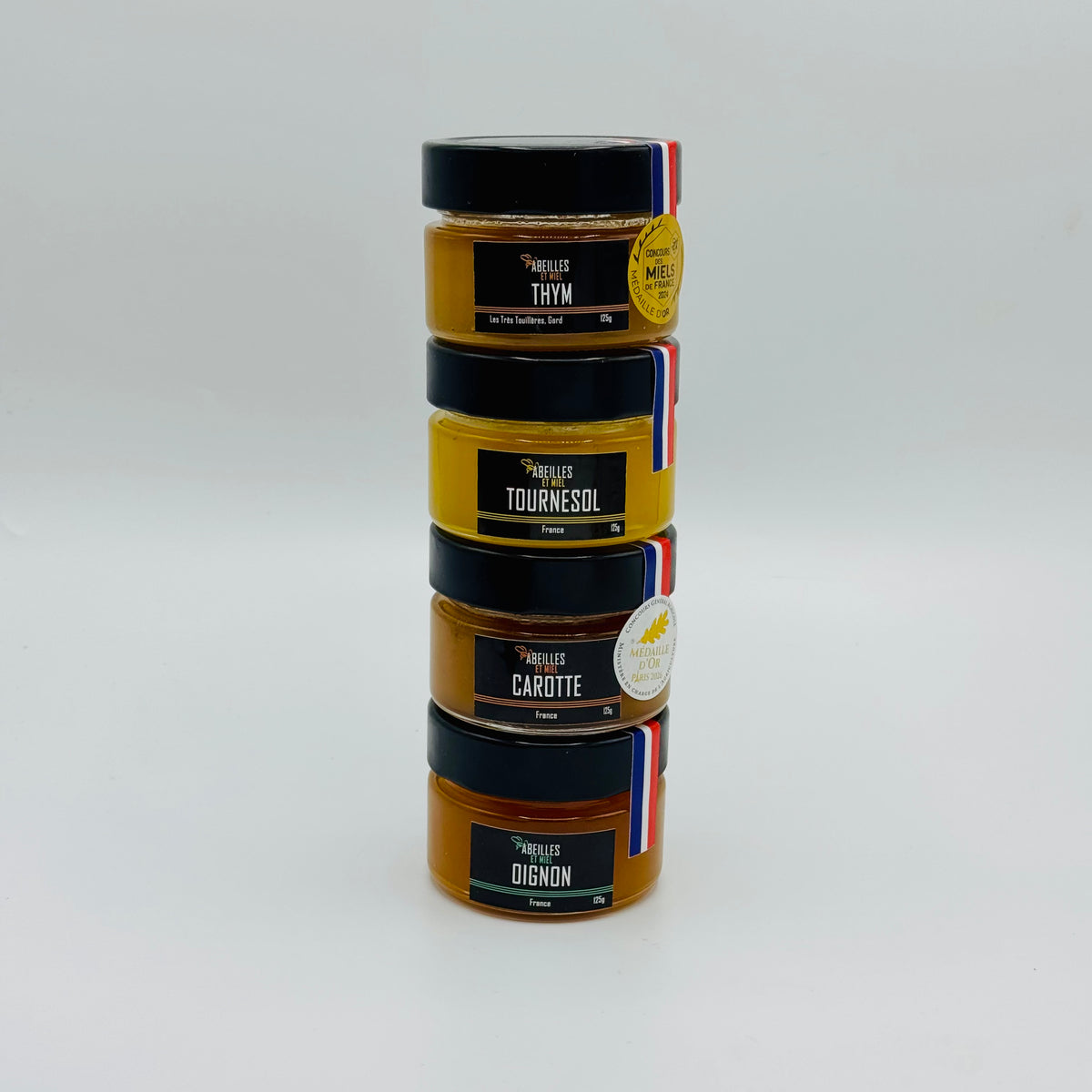 Coffret Miel Bouquet Garni - 4 Miels Rares et Aromatiques 4 x 125g