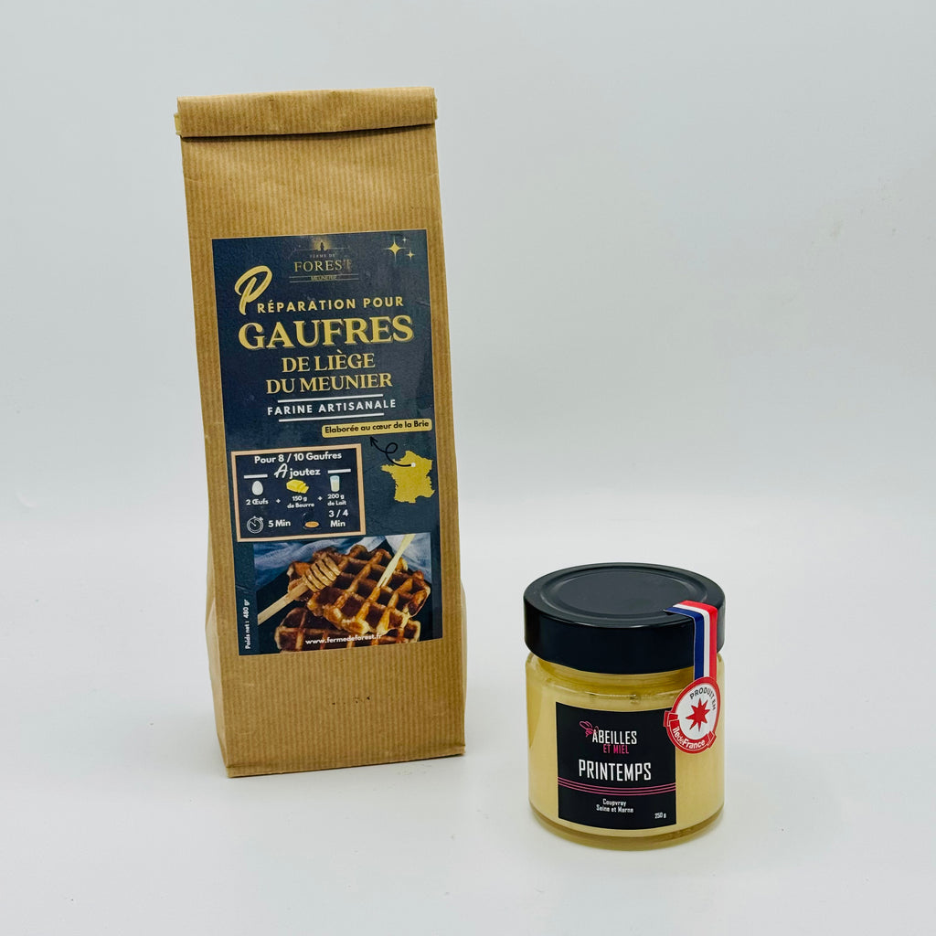 Préparation pour Gaufres de Liège & Miel de Printemps de Seine-et-Marne