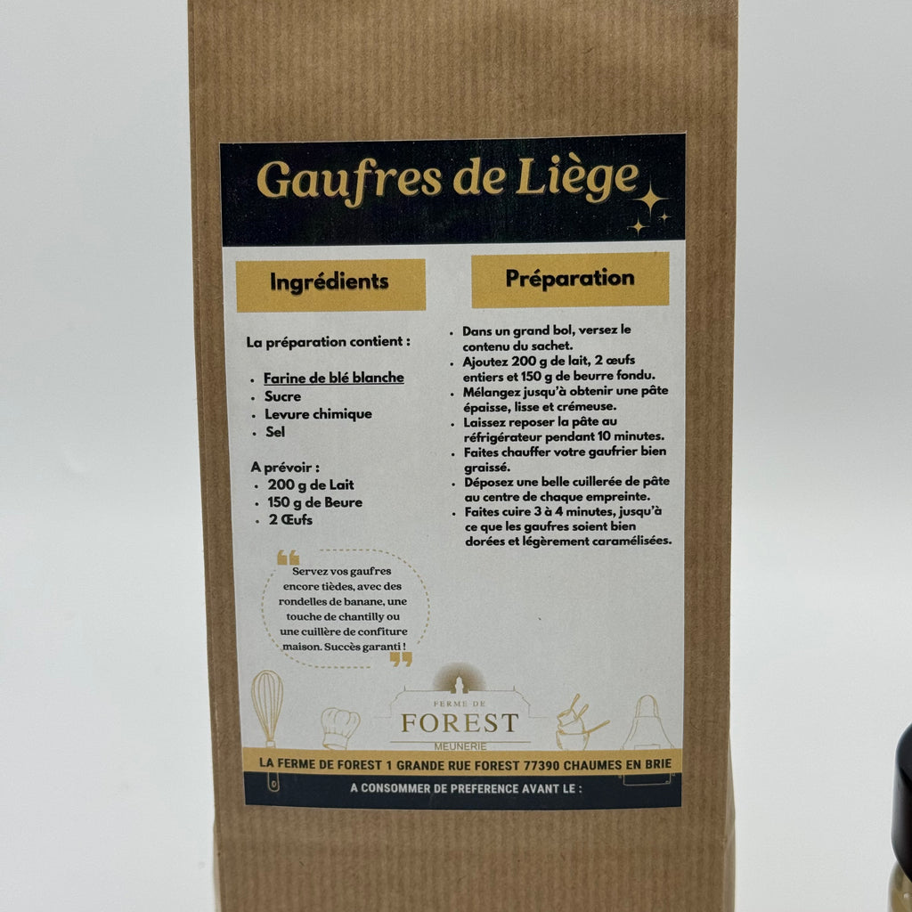 Préparation pour Gaufres de Liège & Miel de Printemps de Seine-et-Marne