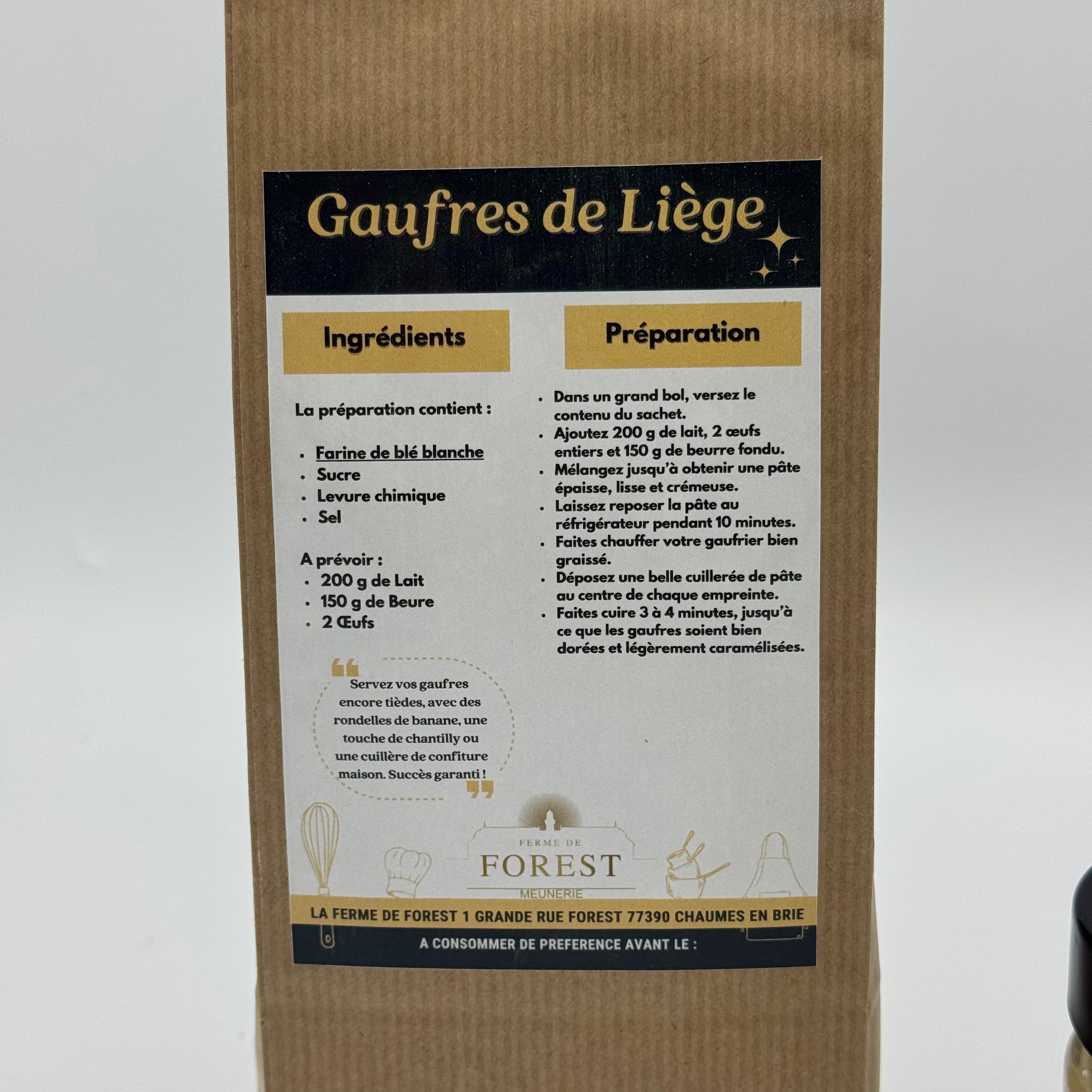 Préparation pour Gaufres de Liège & Miel de Printemps de Seine-et-Marne