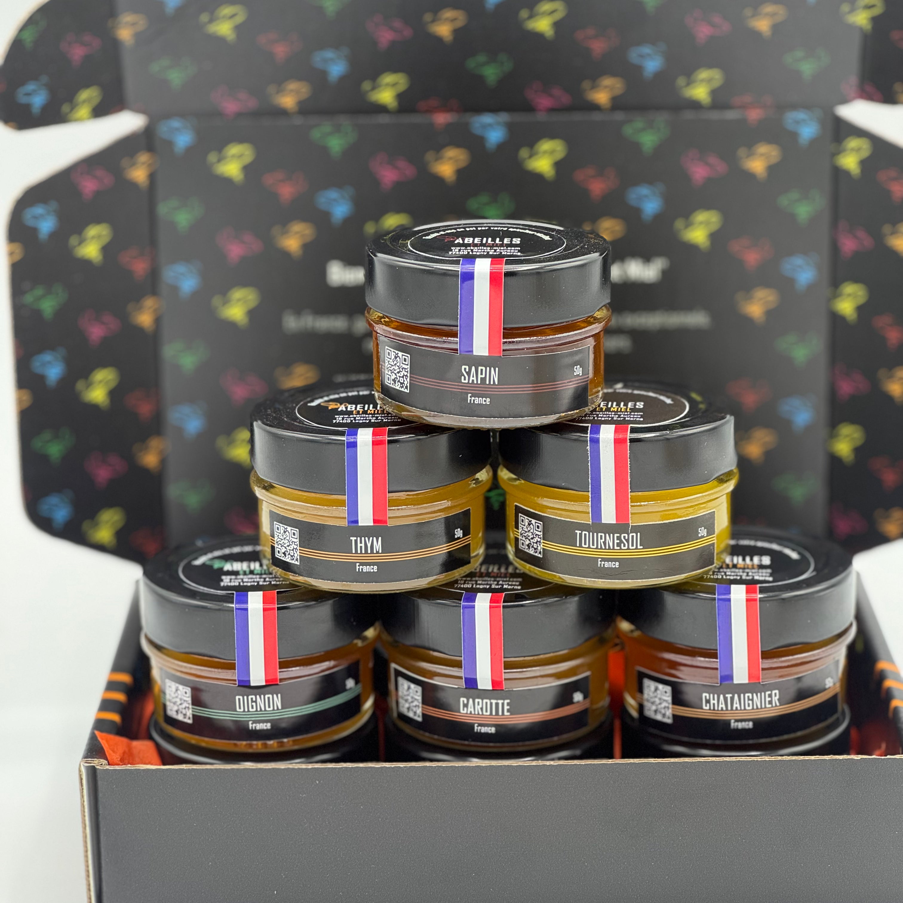 Coffret Échappée Gourmande 6 Miels de Cru (6x50g)