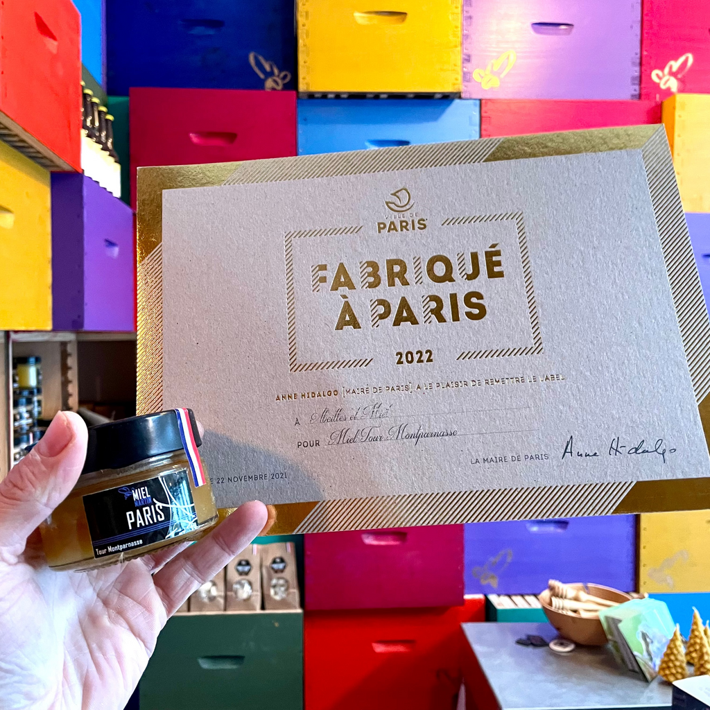 Miel de paris label fabriqué à Paris